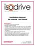 Installation Manual for isodrive 1600 Motor