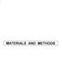 MATERIALS AND METHODS