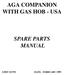 AGA COMPANION WITH GAS HOB - USA SPARE PARTS MANUAL
