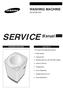 SERVICE Manual WASHING MACHINE SW12E1S(P)/XST. Caution for the safety during servicing. 1. Product Features. 2. Technical Points