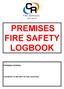 PREMISES FIRE SAFETY LOGBOOK