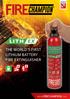THE WORLD S FIRST LITHIUM BATTERY FIRE EXTINGUISHER. Li Batteries