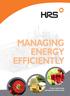 MANAGING ENERGY EFFICIENTLY FOOD, DAIRY AND BEVERAGE INDUSTRIES