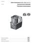 Cutter-émulsionneur 4,5 L. 5,5 L. et 7 L. Food processor Emulsifier Trituradora-emulsionadora