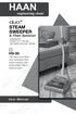 duo Steam Sweeper & Floor Sanitizer Featuring the Power-Lift Brush with Gentle Ultra-Grip Bristles HD-50 User Manual