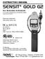 SENSIT GOLD G2 II 2 G INSTRUCTION MANUAL. Gas Detection Instrument. Read and understand instructions before use.