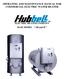 OPERATING AND MAINTENANCE MANUAL FOR COMMERCIAL ELECTRIC WATER HEATER. ELECTRIC HEATER COMPANY BASE MODEL SH and H