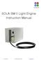 SOLA SM II Light Engine Instruction Manual