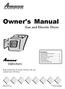 Owner's Manual Gas and Electric Dryer