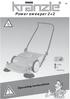 Power sweeper 2+2. Operating instructions
