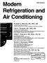 Refrigeration and. Modern. Air Conditioning. Bracciano, BS, M.Ed., Ed. Sp. Alfred F. Andrew D. Althouse, BS, (ME), MA. Carl H. Tumquist, BS, (ME), MA