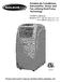 Portable Air Conditioner, Dehumidifier, Heater and Fan utilizing Heat Pump Technology