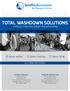 TOTAL WASHDOWN SOLUTIONS A PRODUCT FOR EVERY BUDGET AND APPLICATION