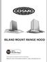 ISLAND MOUNT RANGE HOOD. This manual is made with 100 % recycled paper. Electronic version of this manual is available at: