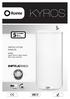 KYROS INSTALLATION MANUAL KYROS. Digital Electric Water Heater Wall-hung Unvented