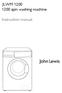 JLWM spin washing machine. Instruction manual