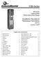VHS Series. Installation, Operation & Maintenance Instructions. 816 Series Vertical Stack Water Source Heat Pumps TABLE OF CONTENTS