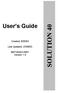 User s Guide. SUB-MA7240O-0001.OG.Solution doc. Created: 6/05/03. Last Updated: 23/09/03. MA7240AO-0001 Version 1.0