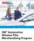 3M Automotive Window Film Merchandising Program