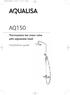 AQ150:Midas 10/9/15 14:50 Page 1 AQ150. Thermostatic bar mixer valve with adjustable head. Installation guide