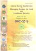 GRC ' Global Ravine Conference on. Managing Ravines for Food and Livelihood Security ~~~ // /,;2! Gwalior, M.P. (INDIA)