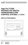 Algo-Tec 6300 INTERACTIVE DIGITAL ADDRESSABLE FIRE CONTROL SYSTEM (1-4 LOOPS)