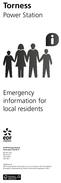 Emergency information for local residents