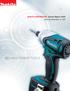 MAKITA CORPORATION Annual Report 2005 Fiscal Year Ended March 31, 2005