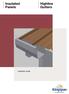 Insulated Panels. Highline Gutters. Installation guide