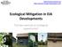 Ecological Mitigation in EIA Developments