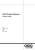 OSID Smoke Detector. Product Guide. July 2011 Document No.: Revision: A Build: 4 Part No. LF42339