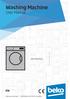 Washing Machine User Manual WIX765450