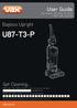 U87-T3-P. User Guide. Bagless Upright. Get Cleaning... vax.co.uk. Vax Careline: (UK) (ROI)