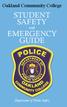 STUDENT SAFETY EMERGENCY GUIDE