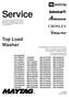 Service. Top Load Washer