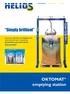 Simply brilliant. OKTOMAT emptying station. Evacuates Oktabin and BigBag fully automatically and completely granulate, ground stock and powder