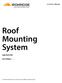Roof Mounting System. Installation Manual. Light Rail (XRL) 2013 Edition v1.3. Solar Mounting Made Simple