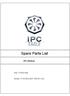Spare Parts List IPC EAGLE. Ref: LPTB Model: CT45 B50+BAT GR/VE USA