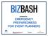 presents EMERGENCY PREPAREDNESS FOR EVENT PLANNERS