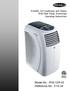 Portable Air Conditioner and Heater With Heat Pump Technology Operating Instructions. Model No.: PH3-12R-03 Reference No.: KY2-34