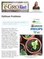 Pythium Problems. Overwatering can cause many problems, Pythium root rot is one. Volume 6, Number 8 February Sponsors