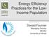 Energy Efficiency Practices for the Low- Income Population
