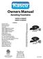 Owners Manual. Aerating Fountains 3400JF & 3400HJF 4400JF & 4400HJF