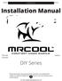 Please read this manual carefully before installation and keep it for future reference. CONTENTS. Installation Manual. DIY Series