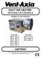 DUCT AIR HEATER WITH BUILT-IN CONTROLS. Installation & User Instructions. Stock Ref T T T3