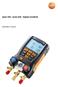 testo testo 550. Digital manifold Instruction manual