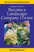 Become a Landscape Company Owner