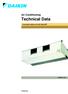 Air Conditioning. Technical Data. Concealed ceiling unit with high ESP EEDEN FDQ-B