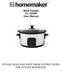 Slow Cooker XJ-13220B User Manual