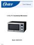 1.3 Cu. Ft. Countertop Microwave Model: OGZD1301G